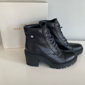 Marc Fisher heeled leather bootie